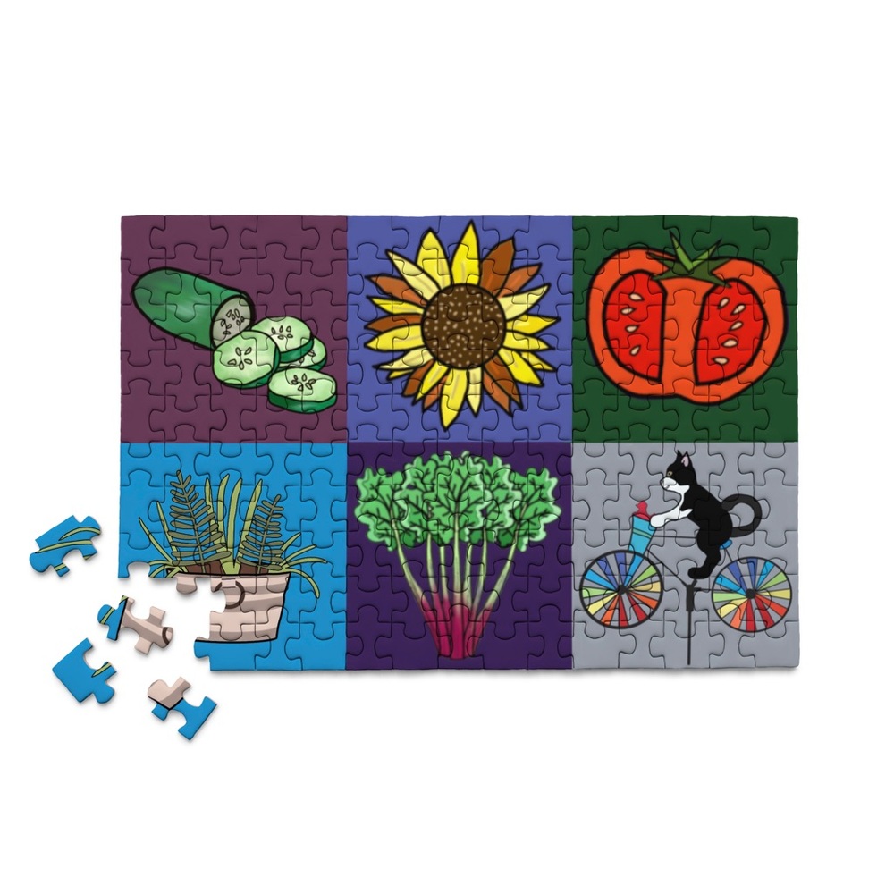 MicroPuzzles YeahPuzzles Carole’s Garden 150 Piece Jigsaw Puzzle